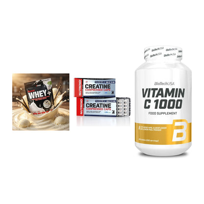 Einsteiger-Set: Sinob Honest + Nutrend Creatine + BioTech Vitamin – alle enthaltenen Artikel