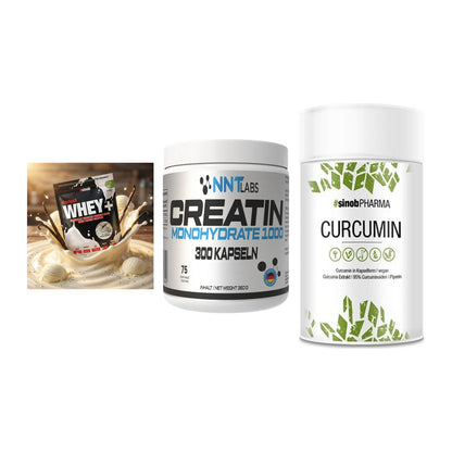Einsteiger-Set: Sinob Honest + NNT Creatin 1000 + Sinob Curcumin – alle enthaltenen Artikel