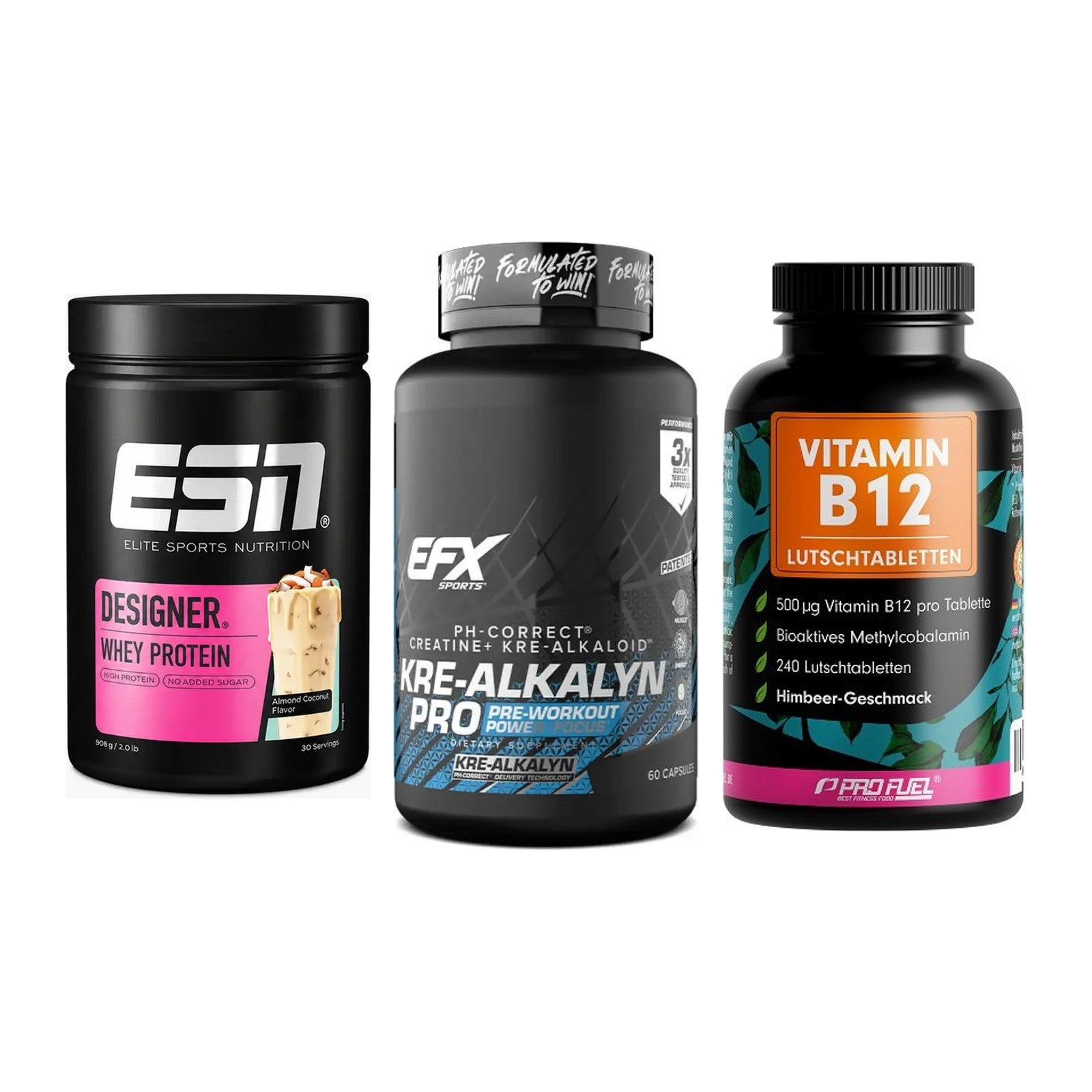 Einsteiger-Set: ESN Designer + EFX Kre-Alkalyn + ProFuel Vitamin – alle enthaltenen Artikel