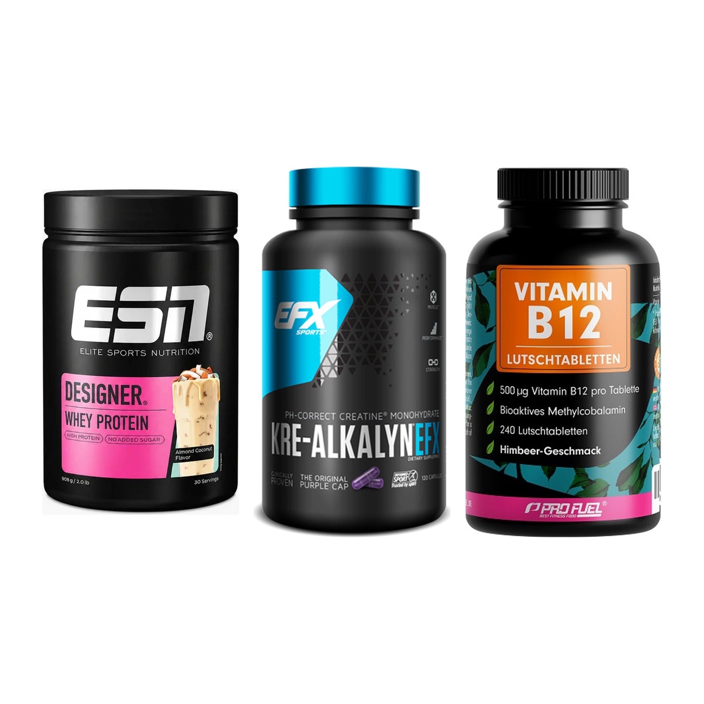 Einsteiger-Set: ESN Designer + EFX Kre-Alkalyn + ProFuel Vitamin – alle enthaltenen Artikel
