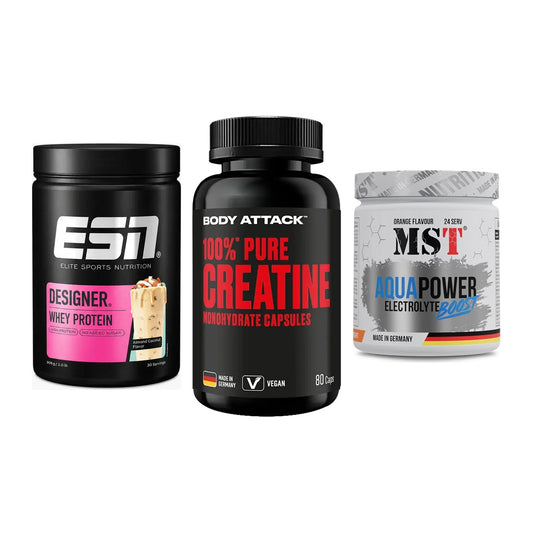 Einsteiger-Set: ESN Designer + Body Attack 100% + MST Aqua Power – alle enthaltenen Artikel