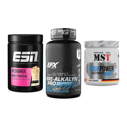 Einsteiger-Set: ESN Designer + EFX Kre-Alkalyn + MST Aqua Power – alle enthaltenen Artikel