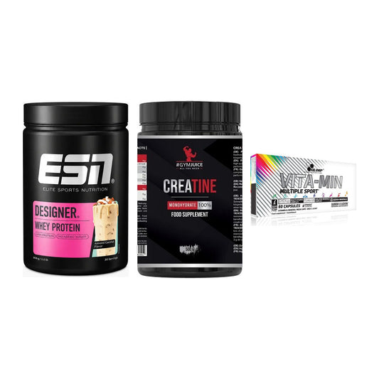 Einsteiger-Set: ESN Designer + #GYMJUICE + Olimp Vita-Min – alle enthaltenen Artikel