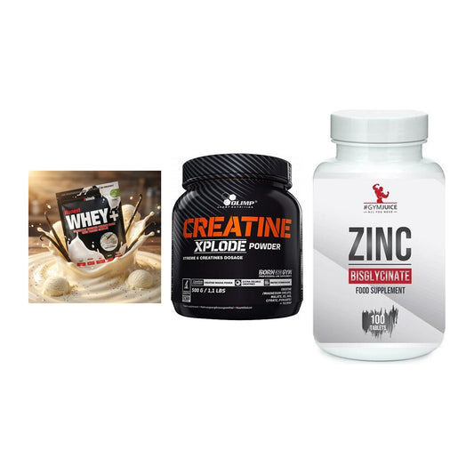 Einsteiger-Set: Sinob Honest + Olimp Creatine + #GYMJUICE ZINC – alle enthaltenen Artikel