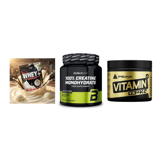 Einsteiger-Set: Sinob Honest + BioTech Creatine + Peak Vitamin – alle enthaltenen Artikel