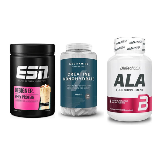 Einsteiger-Set: ESN Designer + MyProtein + BioTech ALA – alle enthaltenen Artikel