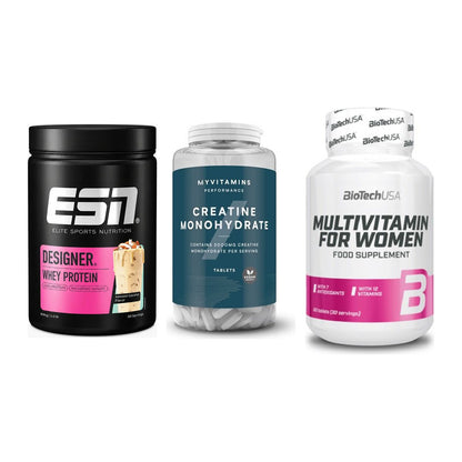 Einsteiger-Set: ESN Designer + MyProtein + BioTech Multivit – alle enthaltenen Artikel