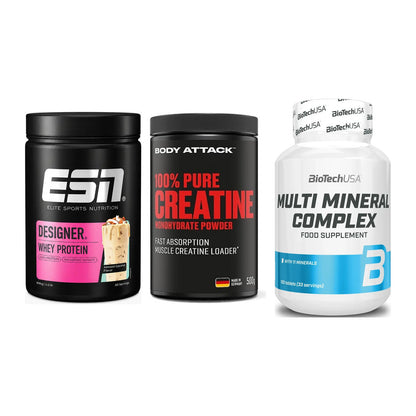 Einsteiger-Set: ESN Designer + Body Attack 100% + BioTech Multi – alle enthaltenen Artikel