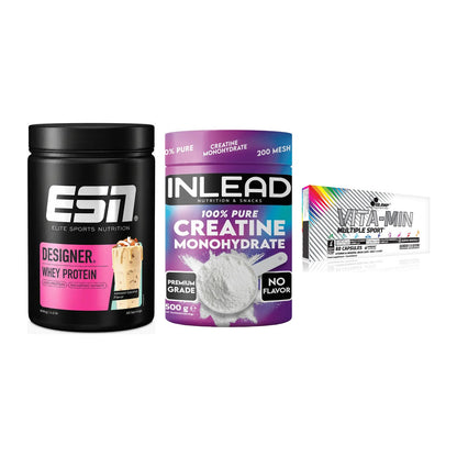 Einsteiger-Set: ESN Designer + INLEAD Creatine + Olimp Vita-Min – alle enthaltenen Artikel
