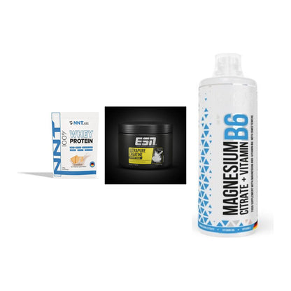 Einsteiger-Set: NNT Whey + ESN Ultrapure + MST Magnesium B6 – alle enthaltenen Artikel