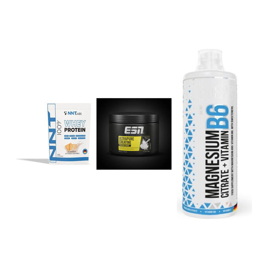 Einsteiger-Set: NNT Whey + ESN Ultrapure + MST Magnesium B6 – alle enthaltenen Artikel