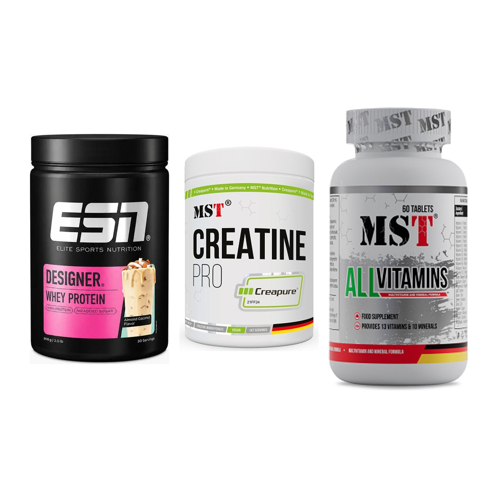 Einsteiger-Set: ESN Designer + MST Creatin Pro + MST All Vitamins – alle enthaltenen Artikel