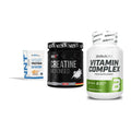 Einsteiger-Set: NNT Whey + MST Creatin + BioTech Vitamin – alle enthaltenen Artikel