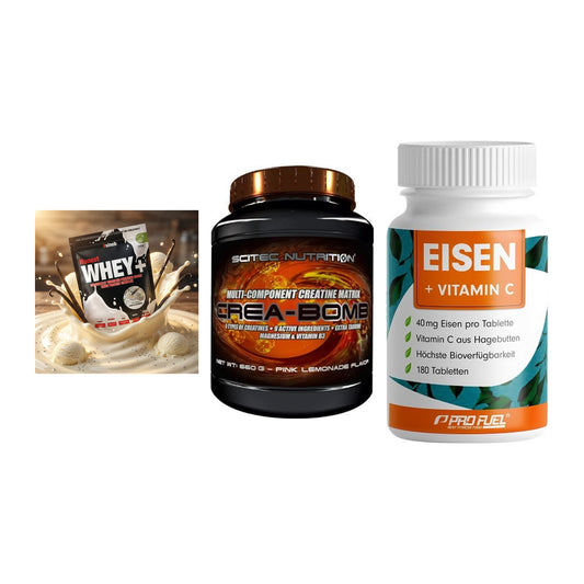Einsteiger-Set: Sinob Honest + Scitec Crea-Bomb + ProFuel EISEN – alle enthaltenen Artikel