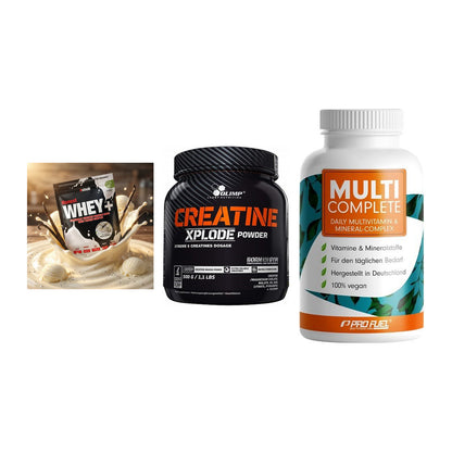 Einsteiger-Set: Sinob Honest + Olimp Creatine + ProFuel MULTI – alle enthaltenen Artikel