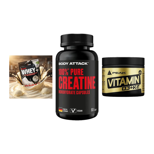Einsteiger-Set: Sinob Honest + Body Attack 100% + Peak Vitamin – alle enthaltenen Artikel