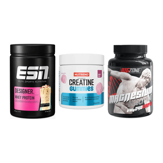 Einsteiger-Set: ESN Designer + Nutrend Creatine + Big Zone Magnesi – alle enthaltenen Artikel