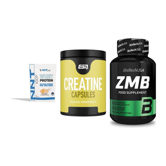 Einsteiger-Set: NNT Whey + ESN Ultrapure Creatine + BioTech ZMB – alle enthaltenen Artikel
