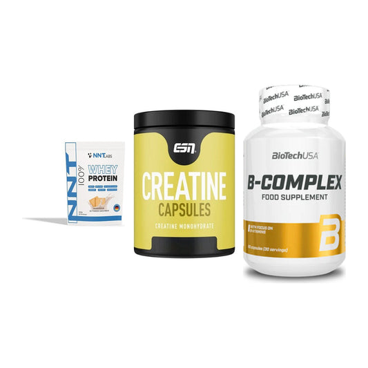 Einsteiger-Set: NNT Whey + ESN Ultrapure + BioTech B – alle enthaltenen Artikel