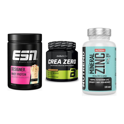 Einsteiger-Set: ESN Designer + BioTech Crea + Nutrend Zinc – alle enthaltenen Artikel