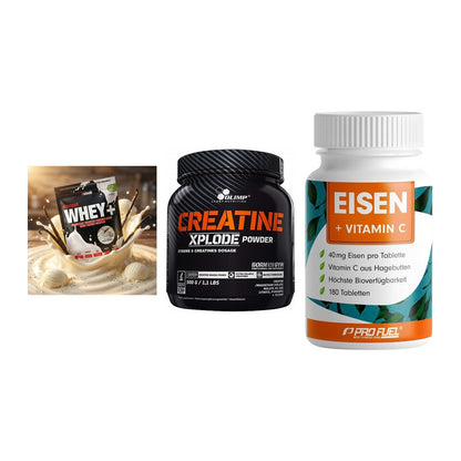 Einsteiger-Set: Sinob Honest + Olimp Creatine + ProFuel EISEN – alle enthaltenen Artikel
