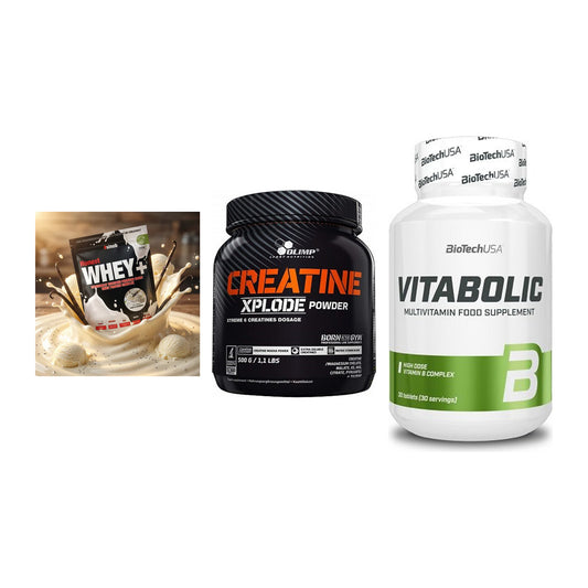 Einsteiger-Set: Sinob Honest + Olimp Creatine + BioTech Vitaboli – alle enthaltenen Artikel