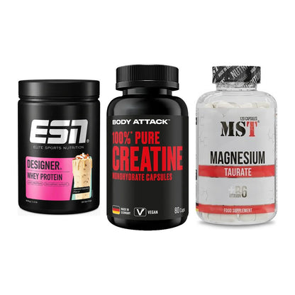 Einsteiger-Set: ESN Designer + Body Attack 100% + MST Magnesium – alle enthaltenen Artikel