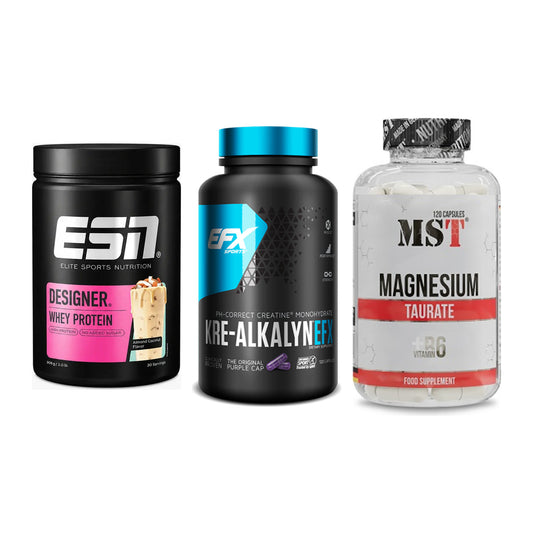Einsteiger-Set: ESN Designer + EFX Kre-Alkalyn + MST Magnesium – alle enthaltenen Artikel