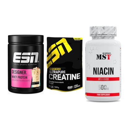 Einsteiger-Set: ESN Designer + ESN Ultrapure + MST Niacin – alle enthaltenen Artikel