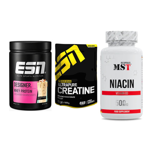 Einsteiger-Set: ESN Designer + ESN Ultrapure + MST Niacin – alle enthaltenen Artikel