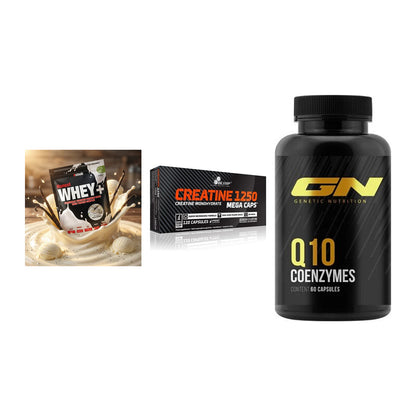 Einsteiger-Set: Sinob Honest + Olimp Creatine + GN Q10 Health – alle enthaltenen Artikel
