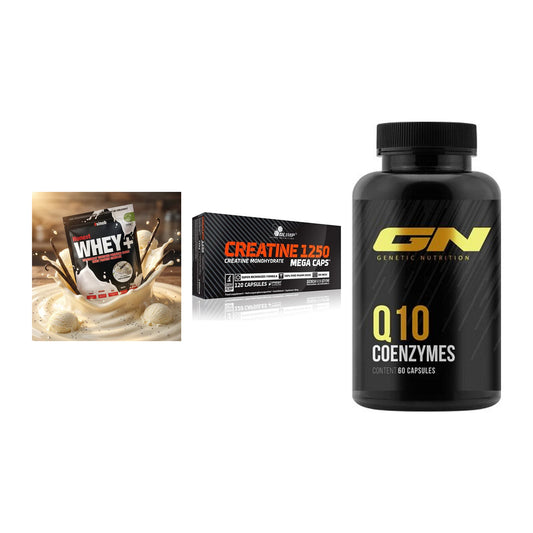 Einsteiger-Set: Sinob Honest + Olimp Creatine + GN Q10 Health – alle enthaltenen Artikel