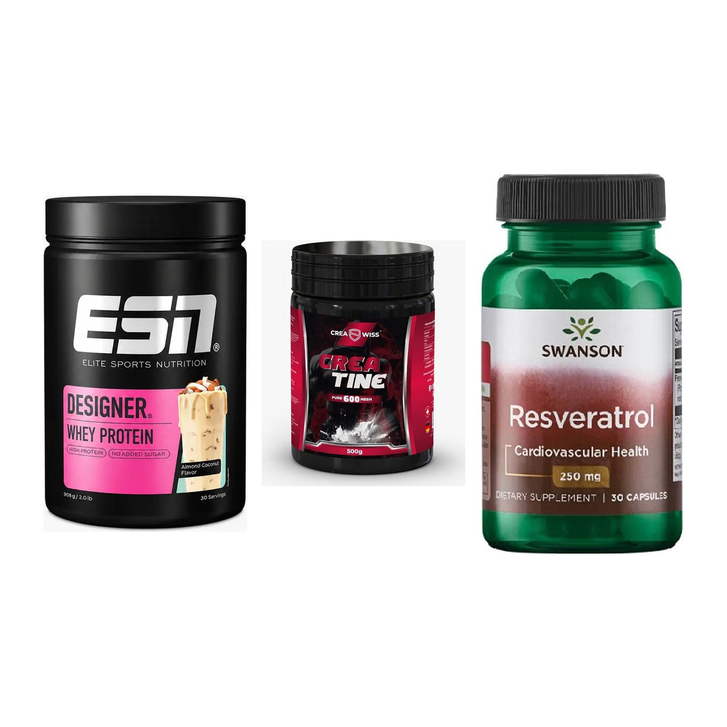 Einsteiger-Set: ESN Designer + CREASWISS + Swanson Resverat – alle enthaltenen Artikel