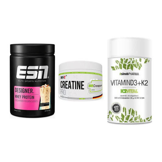 Einsteiger-Set: ESN Designer + MST Creatin Pro + Sinob Vitamin D3 – alle enthaltenen Artikel