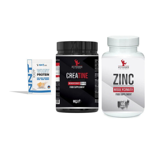 Einsteiger-Set: NNT Whey + #GYMJUICE + #GYMJUICE ZINC – alle enthaltenen Artikel