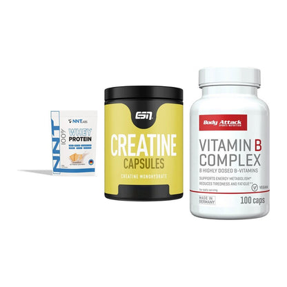 Einsteiger-Set: NNT Whey + ESN Ultrapure + Body Attack – alle enthaltenen Artikel