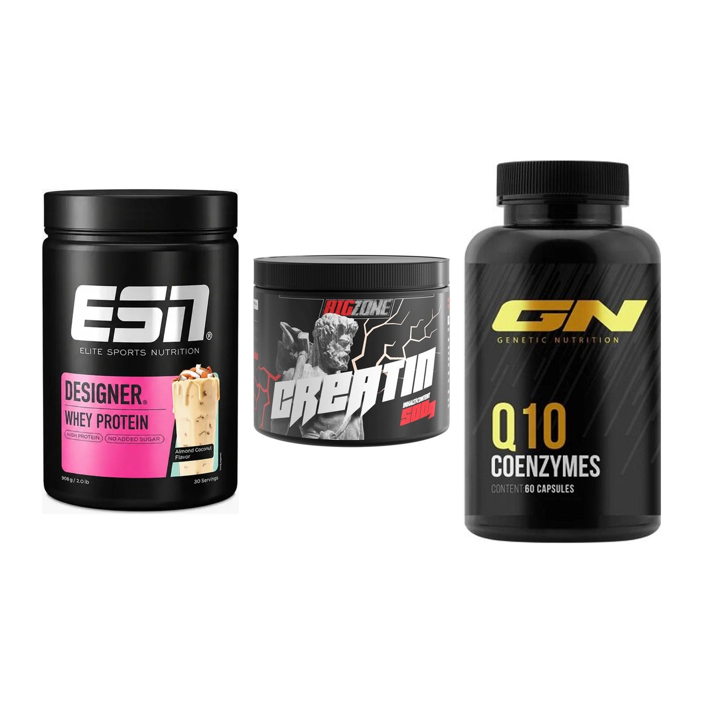 Einsteiger-Set: ESN Designer + Big Zone Creatin + GN Q10 Health – alle enthaltenen Artikel
