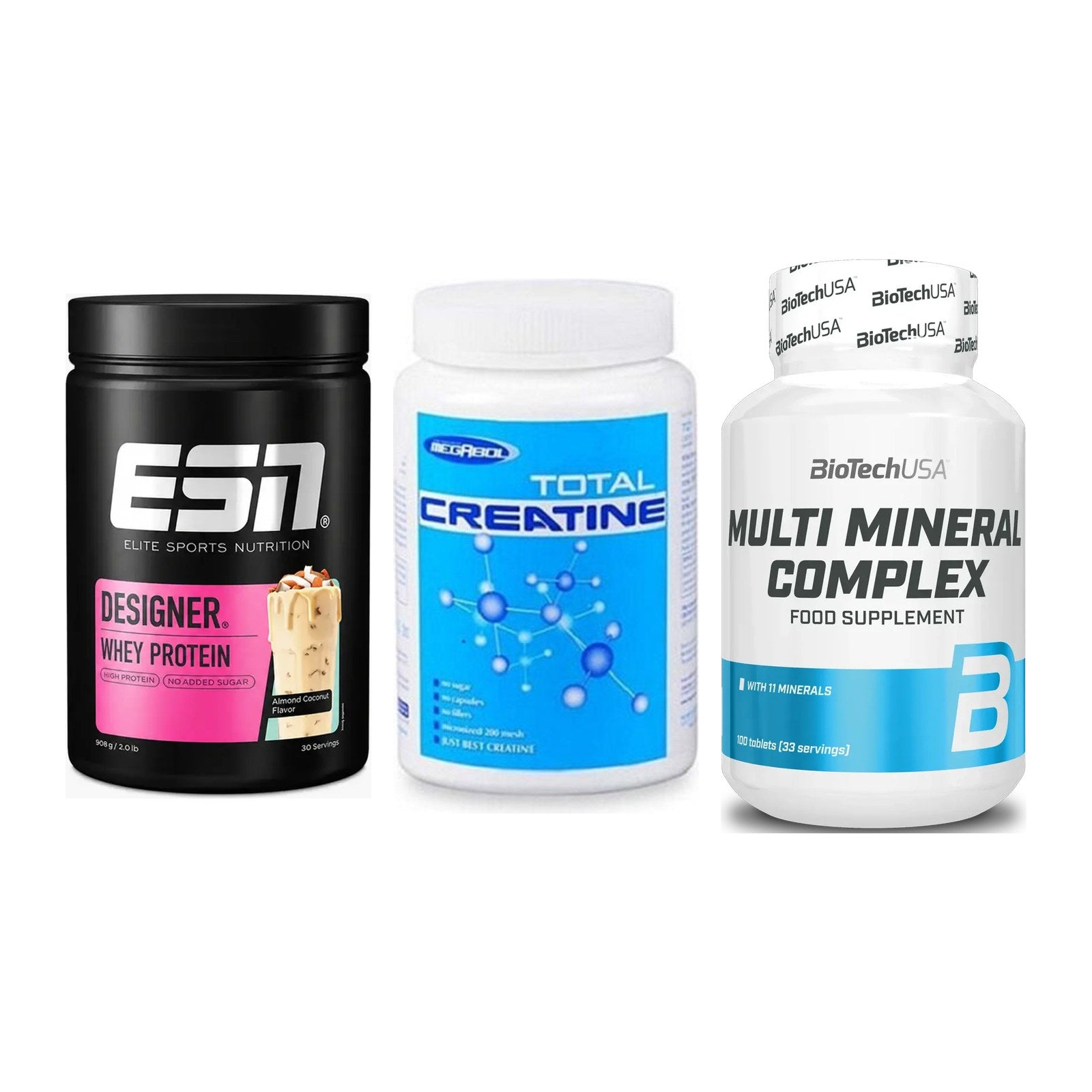 Einsteiger-Set: ESN Designer + Megabol Total + BioTech Multi – alle enthaltenen Artikel