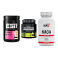 Einsteiger-Set: ESN Designer + BioTech Creatine + MST Niacin – alle enthaltenen Artikel