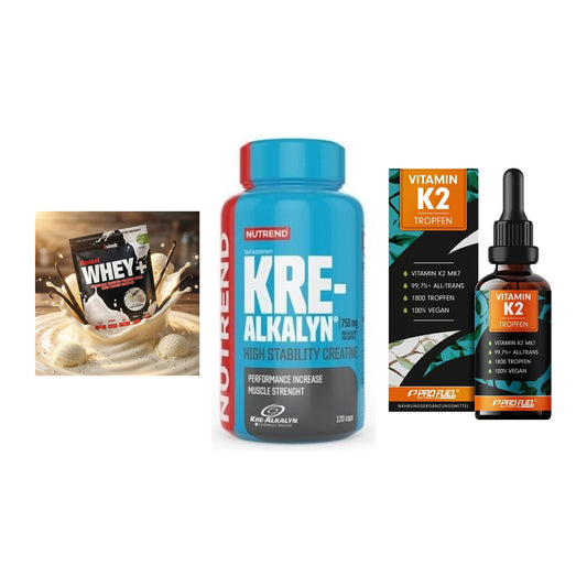Einsteiger-Set: Sinob Honest + Nutrend Kre-Alka + ProFuel Vitamin – alle enthaltenen Artikel