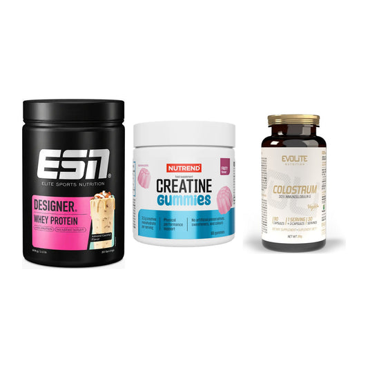 Einsteiger-Set: ESN Designer + Nutrend Creatine + Evolite Nutritio – alle enthaltenen Artikel