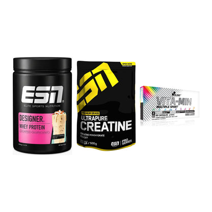 Einsteiger-Set: ESN Designer + ESN Ultrapure + Olimp Vita-Min – alle enthaltenen Artikel