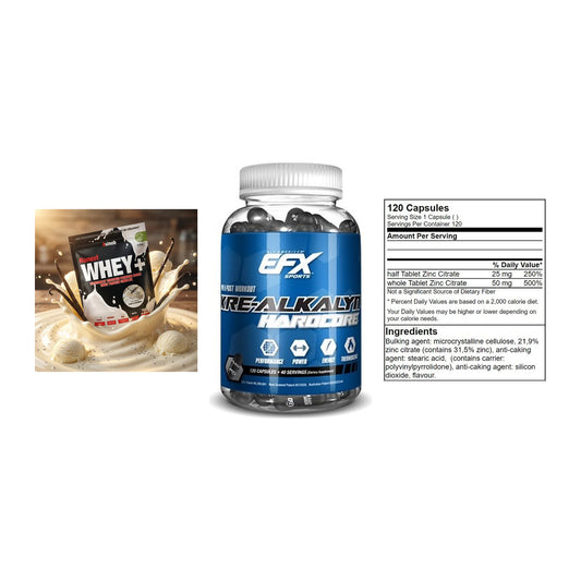 Einsteiger-Set: Sinob Honest + EFX Kre-Alkalyn + GN Zinc Citrate – alle enthaltenen Artikel