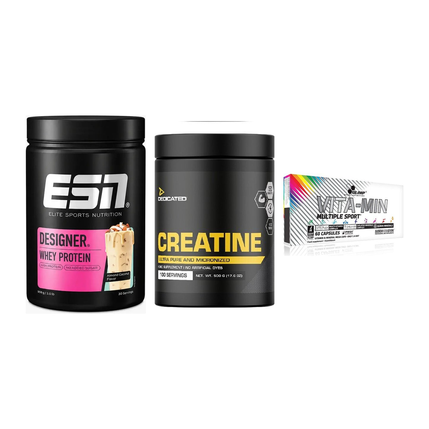 Einsteiger-Set: ESN Designer + Dedicated + Olimp Vita-Min – alle enthaltenen Artikel
