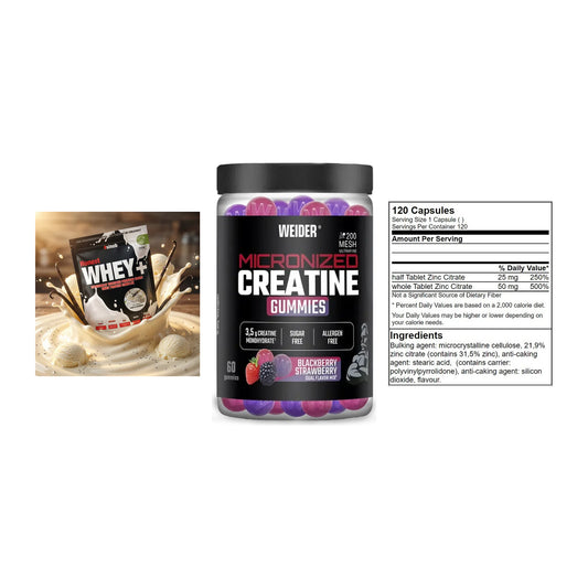 Einsteiger-Set: Sinob Honest + Weider Micronize + GN Zinc Citrate – alle enthaltenen Artikel