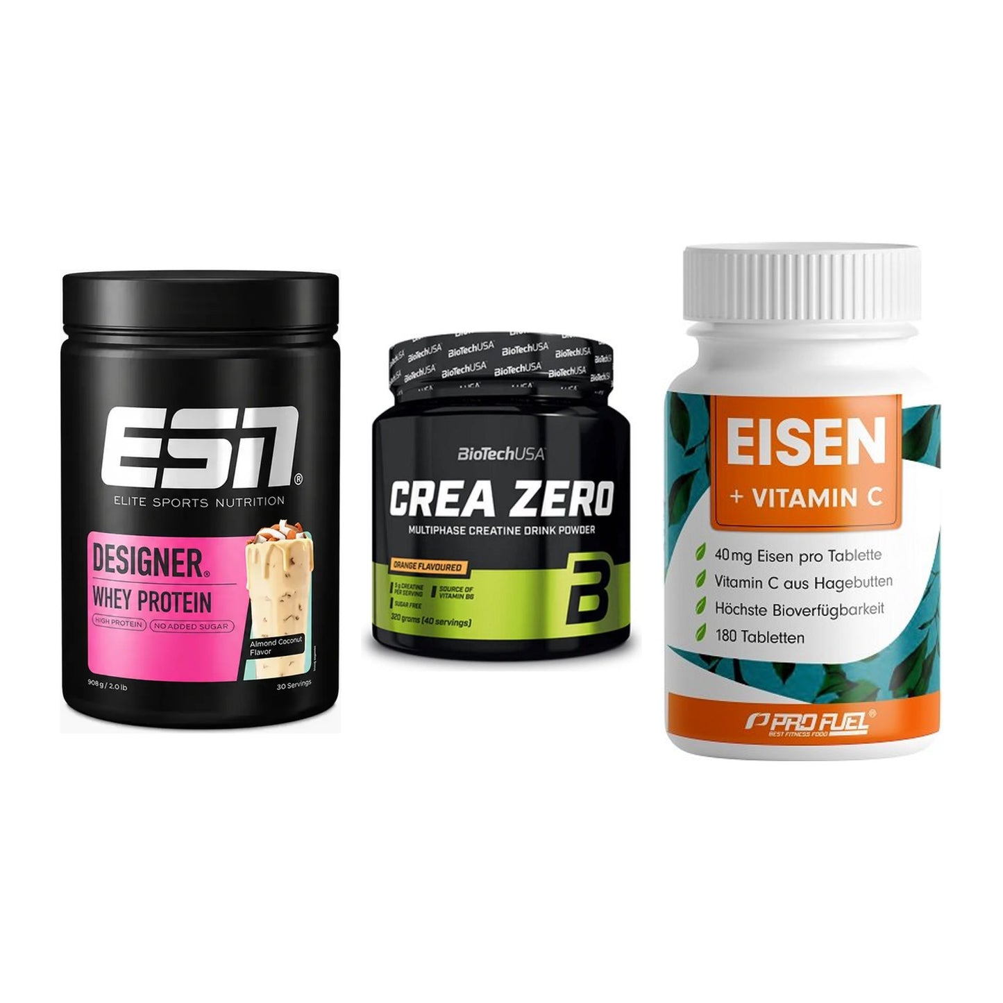 Einsteiger-Set: ESN Designer + BioTech Crea + ProFuel EISEN – alle enthaltenen Artikel