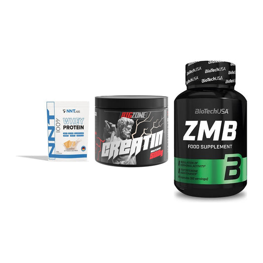 Einsteiger-Set: NNT Whey + Big Zone Creatin + BioTech ZMB – alle enthaltenen Artikel