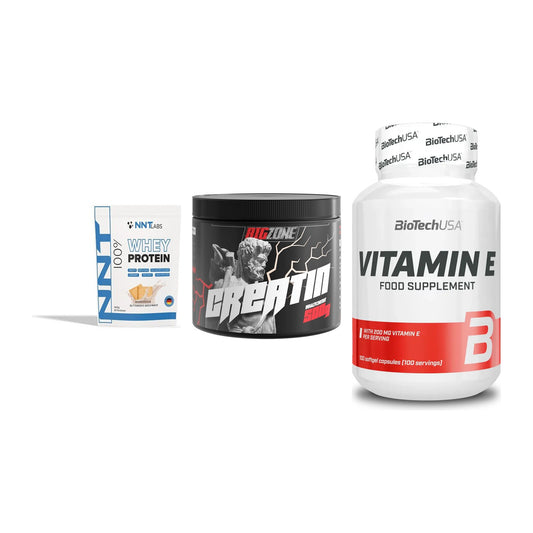 Einsteiger-Set: NNT Whey + Big Zone Creatin + BioTech Vitamin – alle enthaltenen Artikel