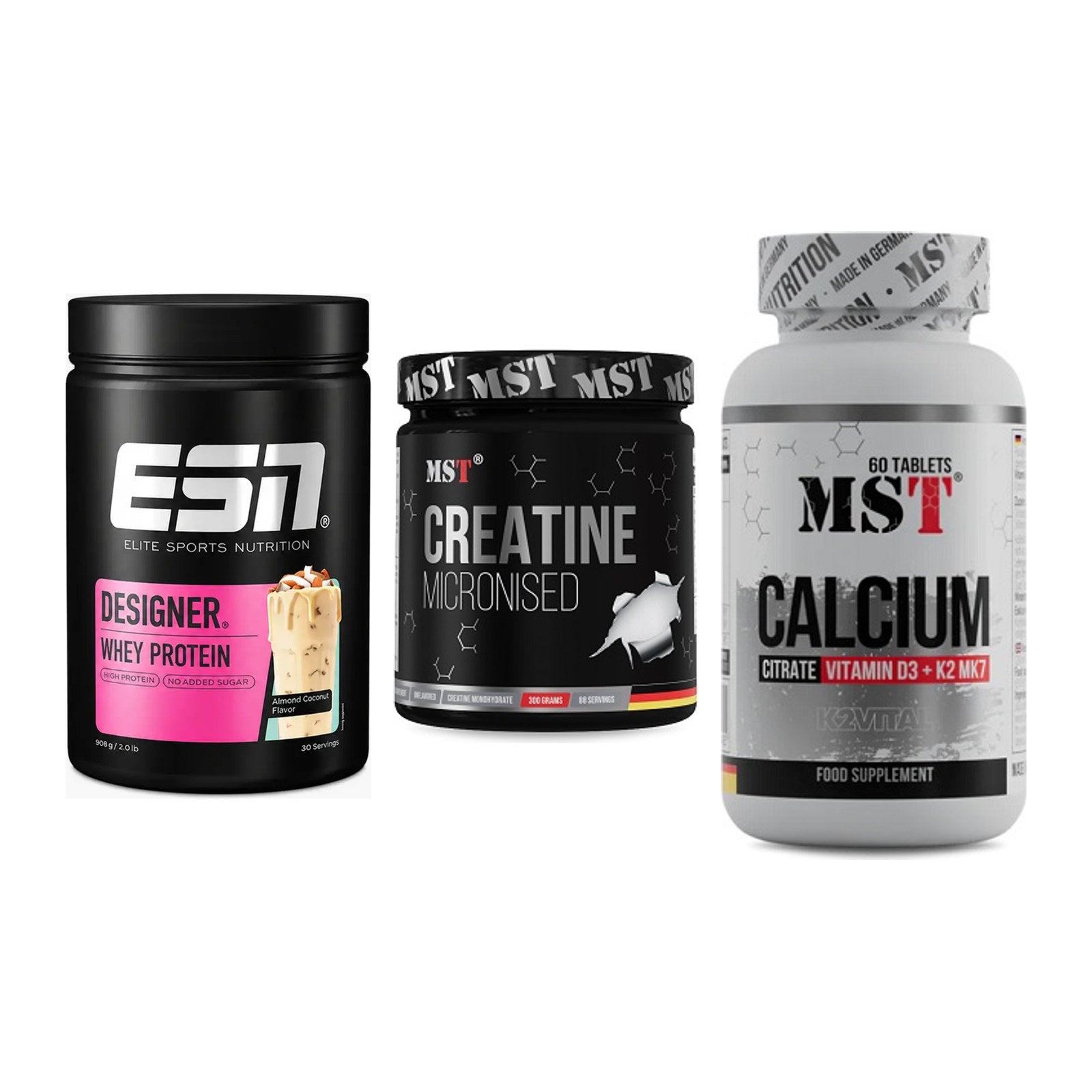 Einsteiger-Set: ESN Designer + MST Creatin + MST Calcium – alle enthaltenen Artikel