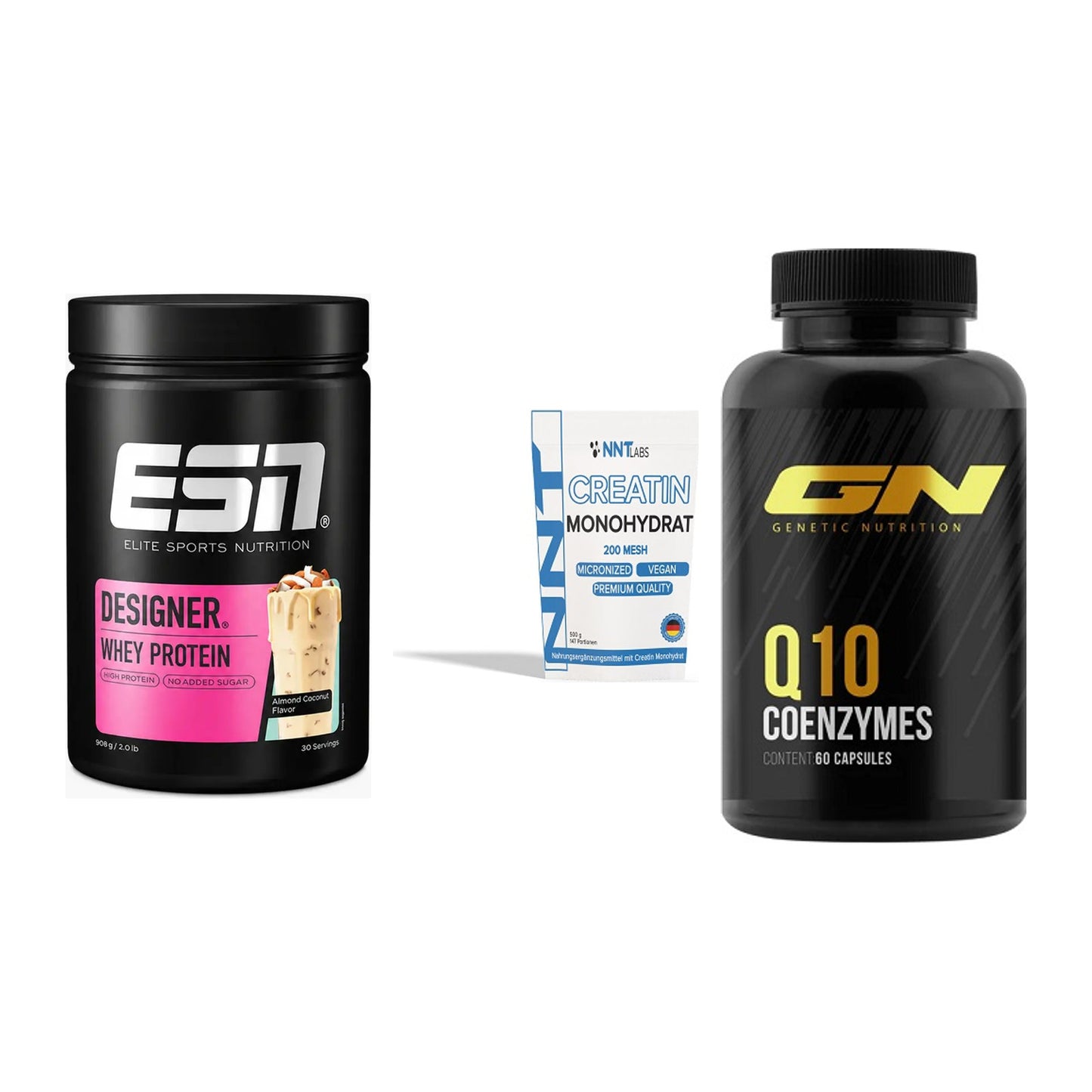 Einsteiger-Set: ESN Designer + NNT Creatin + GN Q10 Health – alle enthaltenen Artikel